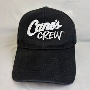 Raising Cane's Hat Crew Baseball Cap Mens OSFM Black Embroidered One Love